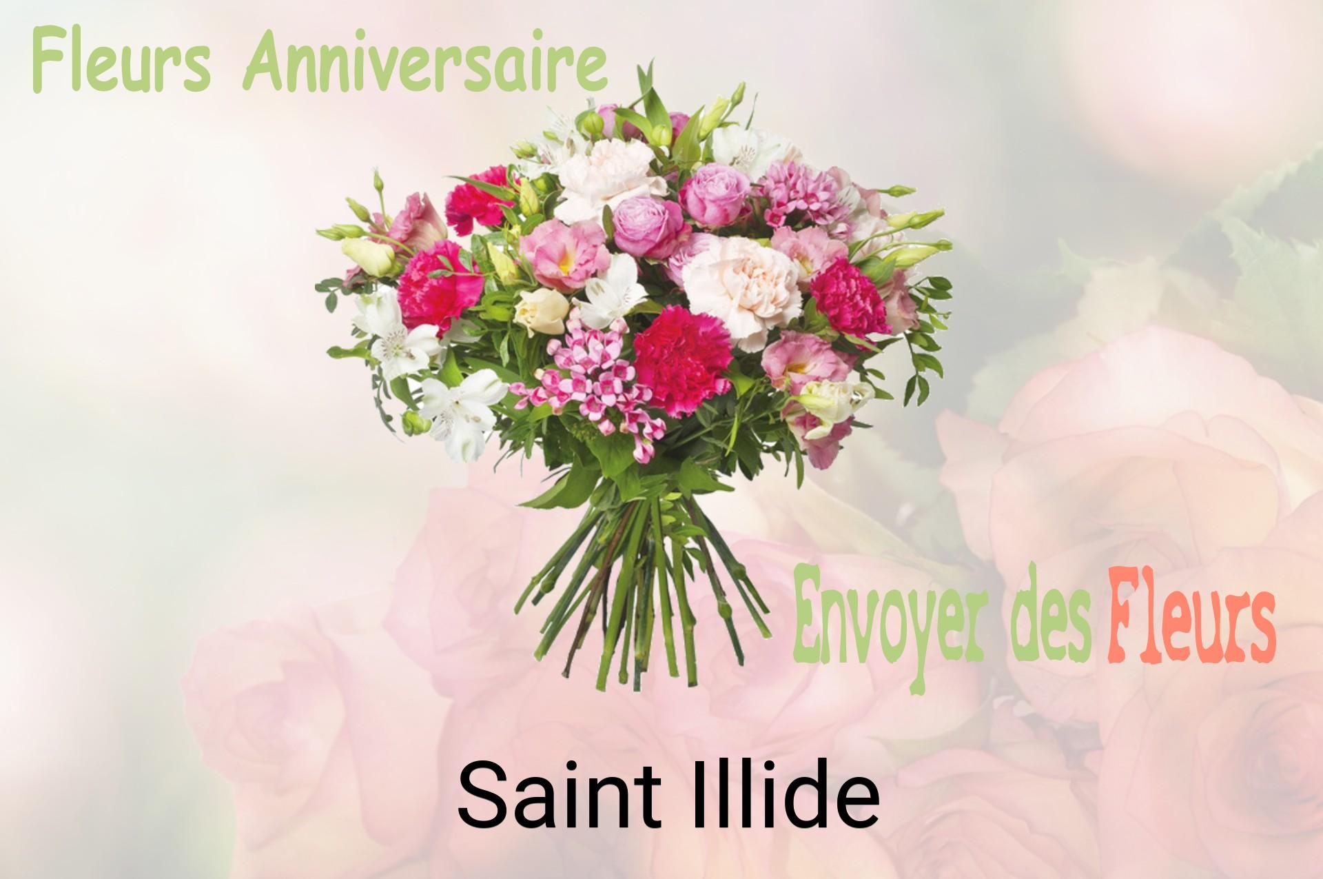 Bouquet de fleurs d’anniversaire livré à Saint-Illide